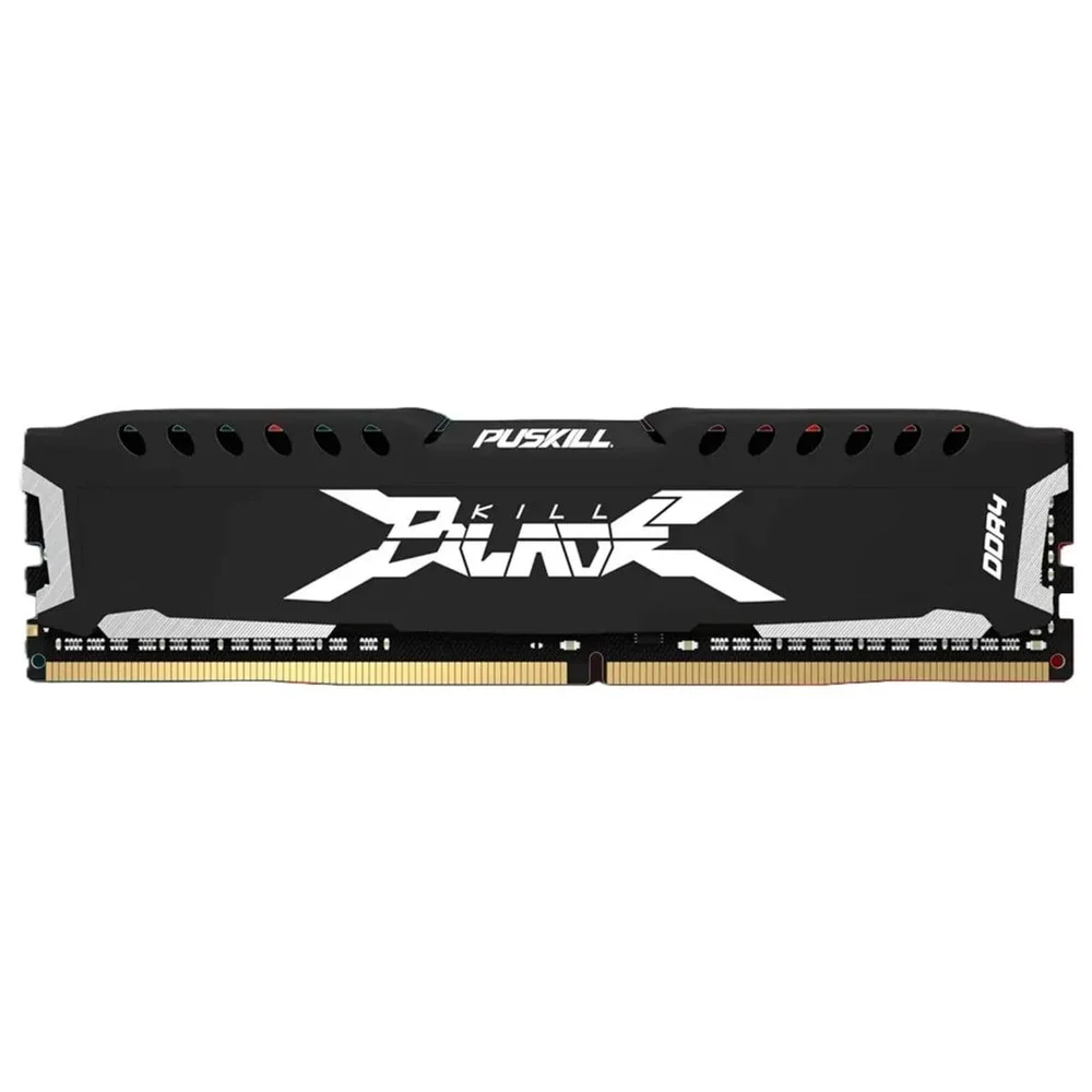 Puskill Killblade 8GB (1x8GB) DDR4 3200MHz Preto UDIMM PSK-D4D16M3200B-8G