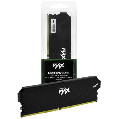 Macrovip Max 16GB (1x16GB) DDR4 3200MHz CL16 Preto UDIMM MVX32N16/16