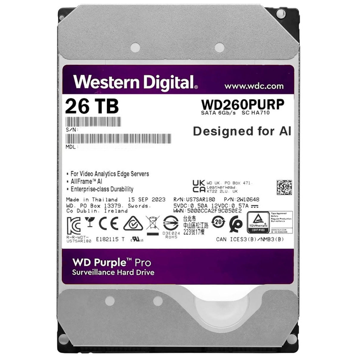 Western Digital WD Purple Pro 26TB WD260PURP