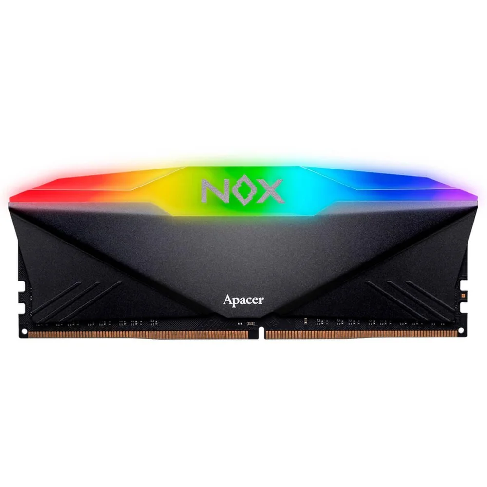 Apacer Nox 8GB (1x8GB) DDR4 3200MHz Preto RGB UDIMM AH4U08G32C28YNBAA-1