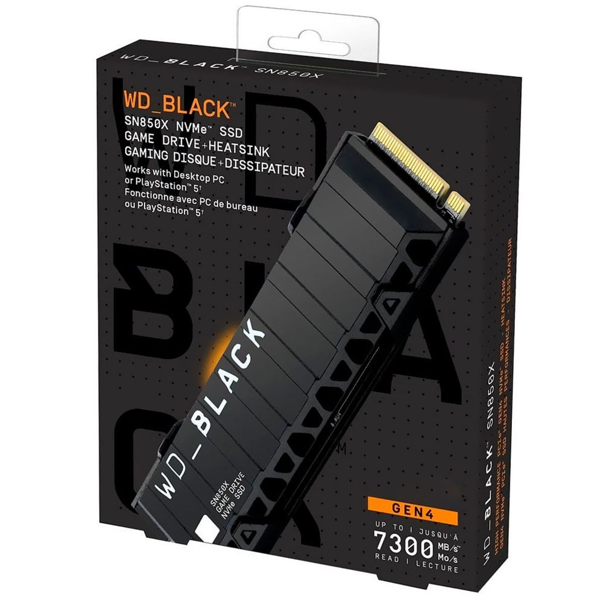 Western Digital SN850X with Heatsink 4TB