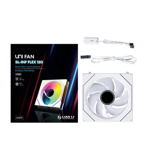 Lian Li UNI FAN SL-INF FLEX Wireless 120mm ARGB Branco 12SLIN1F1W