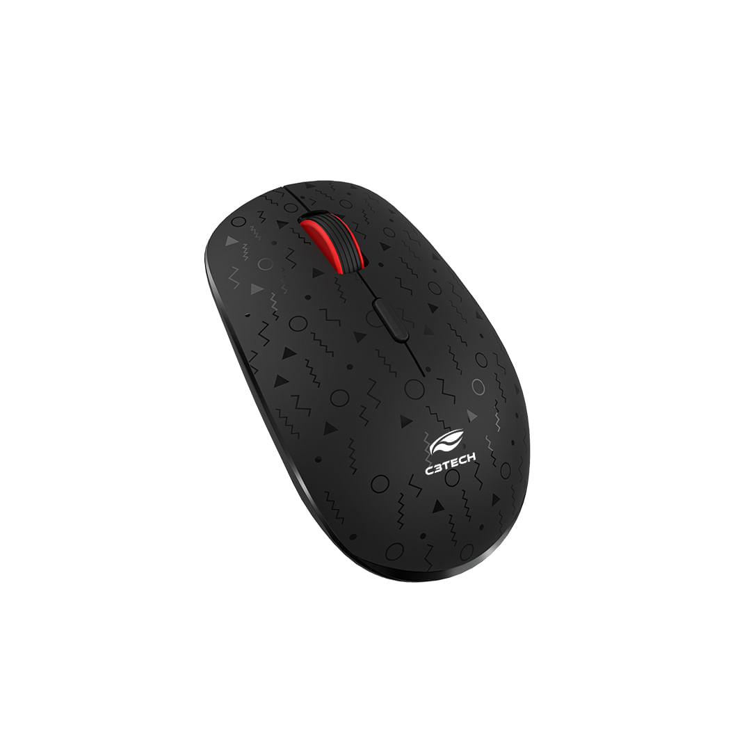 C3Tech M-W90 Preto Sem Fio M-W90BK