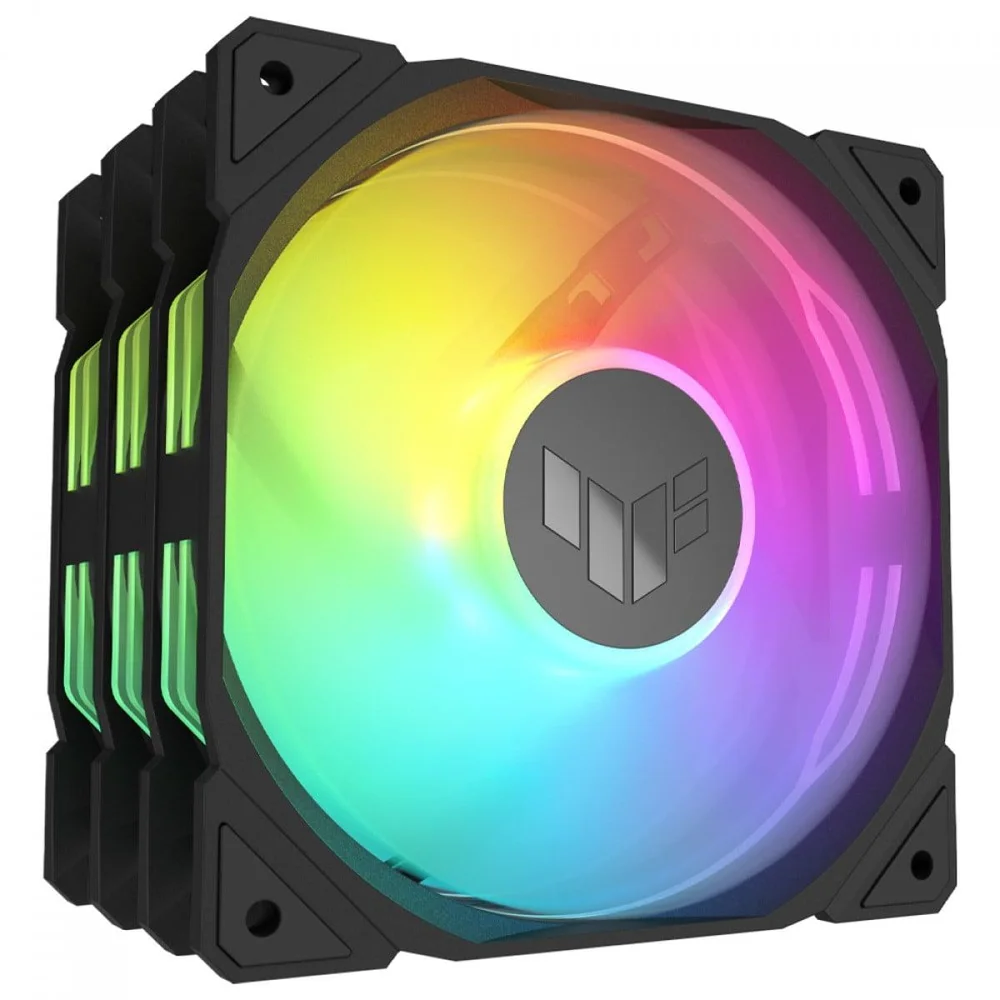 Asus TUF Gaming TR120 120mm ARGB Preto Kit 3 Fans 90DA0090-B00020
