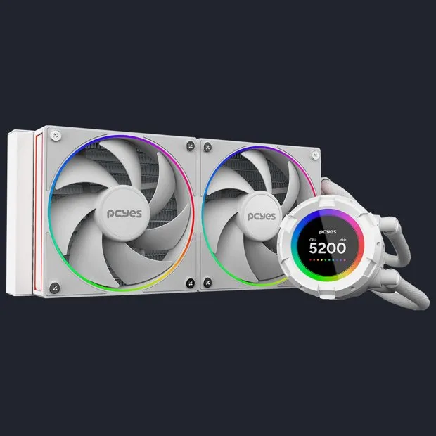 PCYES Vision 240mm White Ghost
