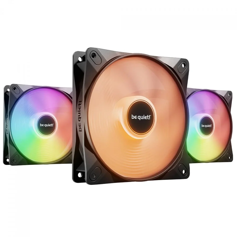 Be Quiet! Light Wings LX 120mm ARGB Preto Kit 3 Fans BL124