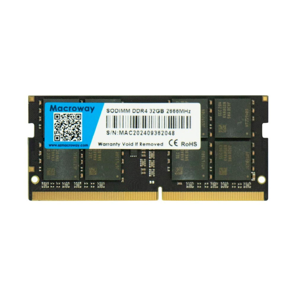 Macroway 32GB DDR4 2666MHz CL19 SODIMM