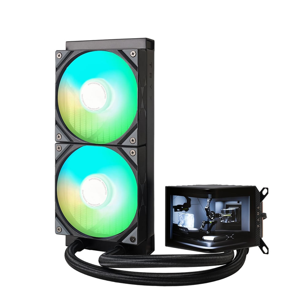 TRYX PANORAMA 240 ARGB 240mm Preto