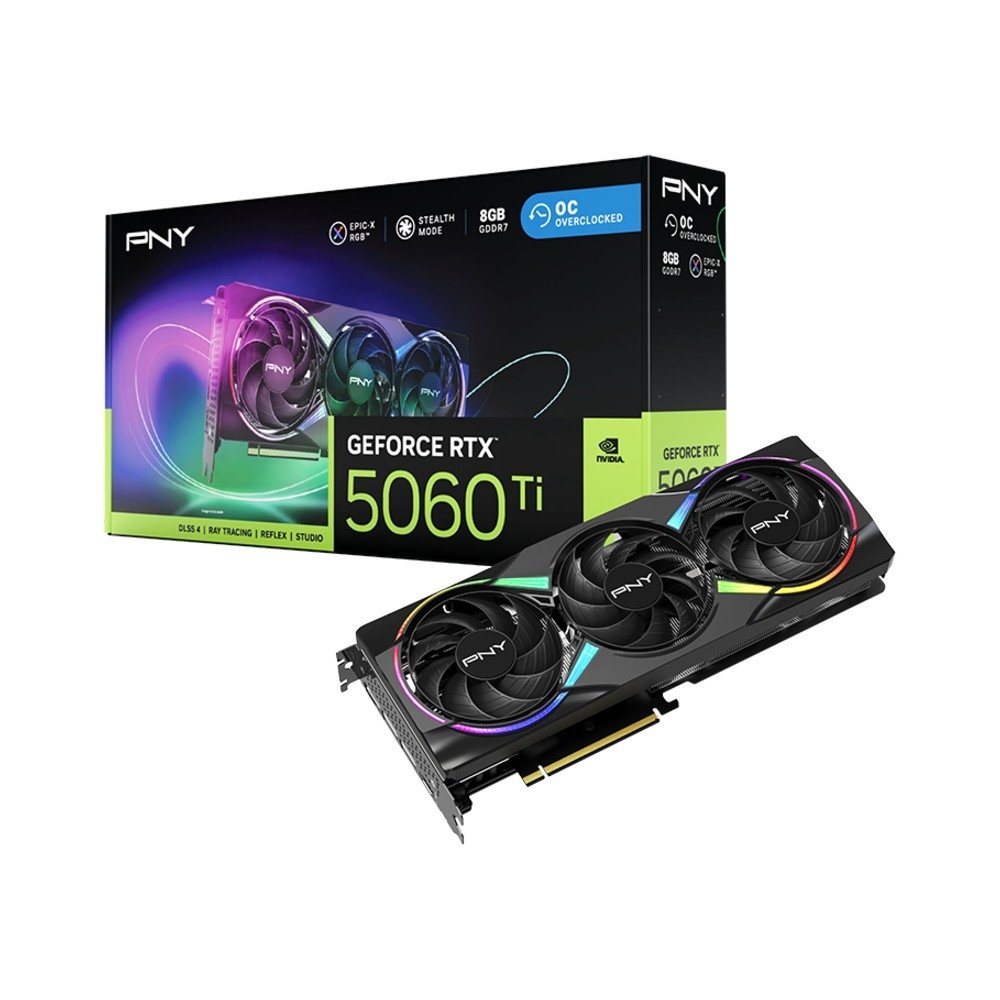 PNY GeForce RTX 5060 Ti 8GB GDDR7 128-bit Triple Fan ARGB OC
