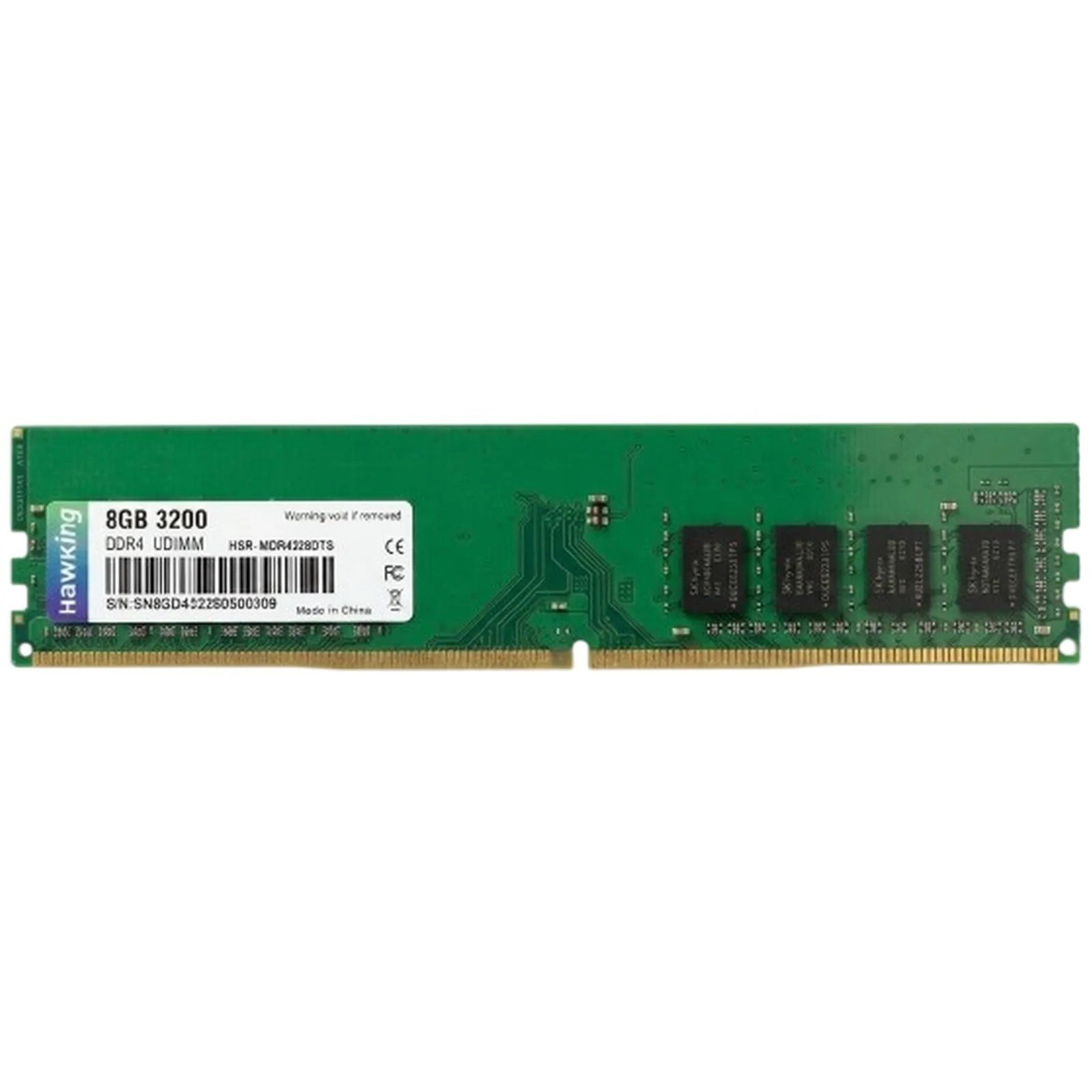 Hawking 8GB (1x8GB) DDR4 3200MHz Verde UDIMM HSR-MDR4328DTS