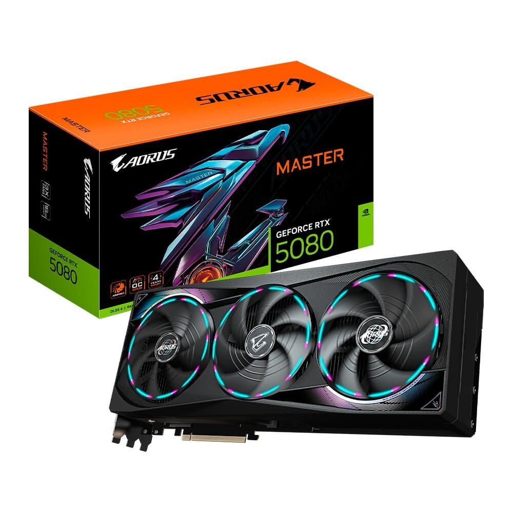 Gigabyte AORUS GeForce RTX 5080 MASTER 16GB GDDR7 256-bit