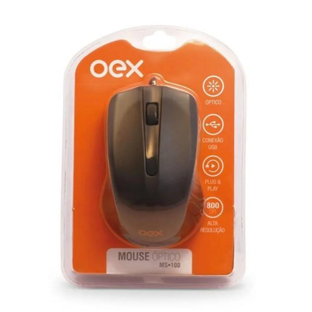 Oex MS100 Preto Com Fio