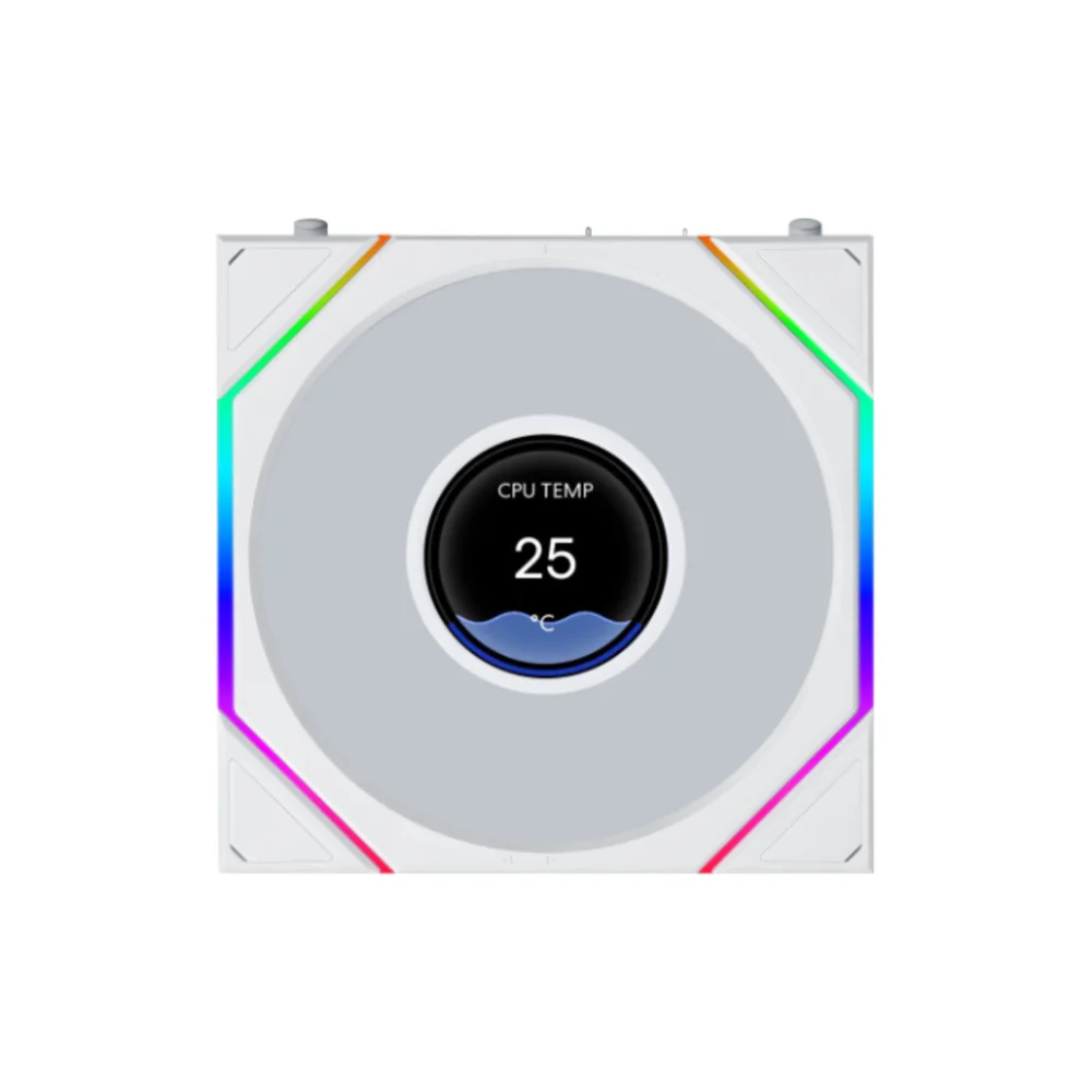 Lian Li UNI FAN TL LCD Flex 120mm ARGB Branco 12TLLCD1F1W