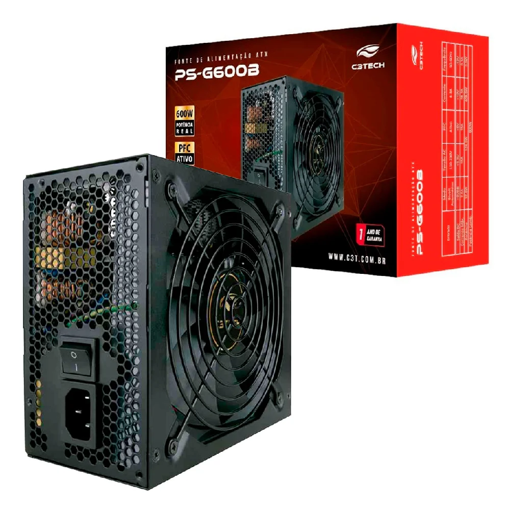 C3Tech PS-G600B 600W 80 Plus Bronze ATX