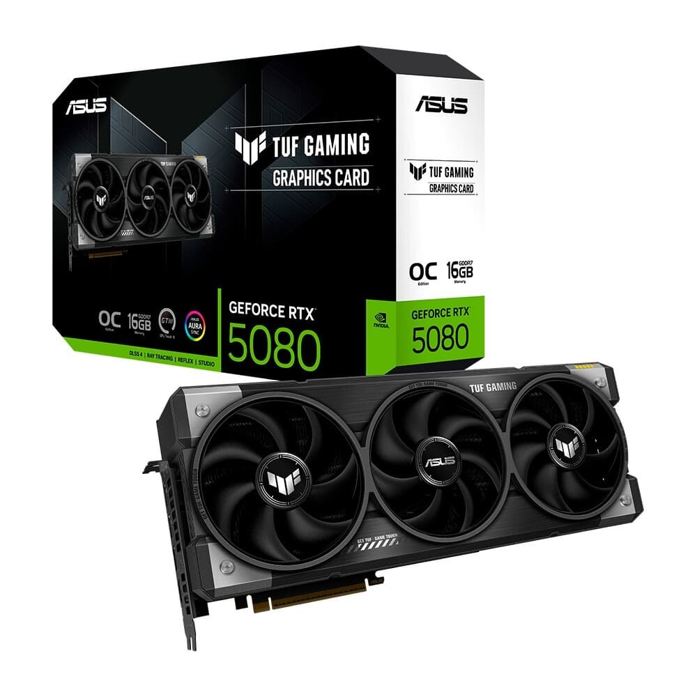 ASUS TUF Gaming GeForce RTX 5080 OC Edition 16GB GDDR7 256-bit (TUF-RTX5080-O16G-GAMING)