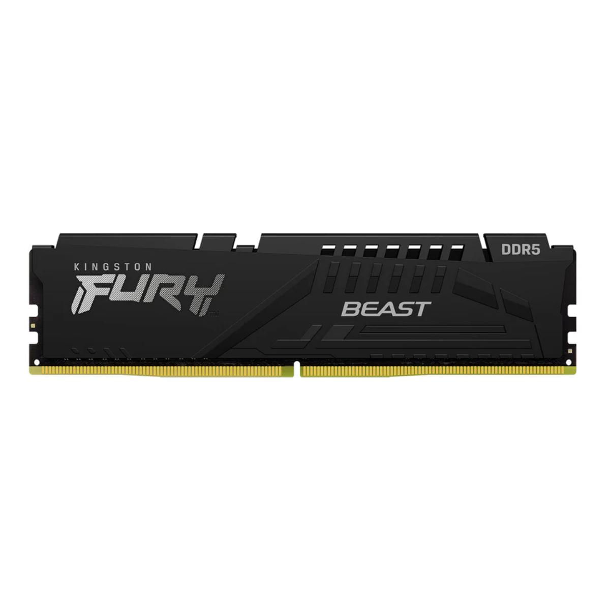 Kingston Fury Beast 16GB (1x16GB) DDR5 5600MHz CL36 Preto UDIMM KF556C36BBE-16