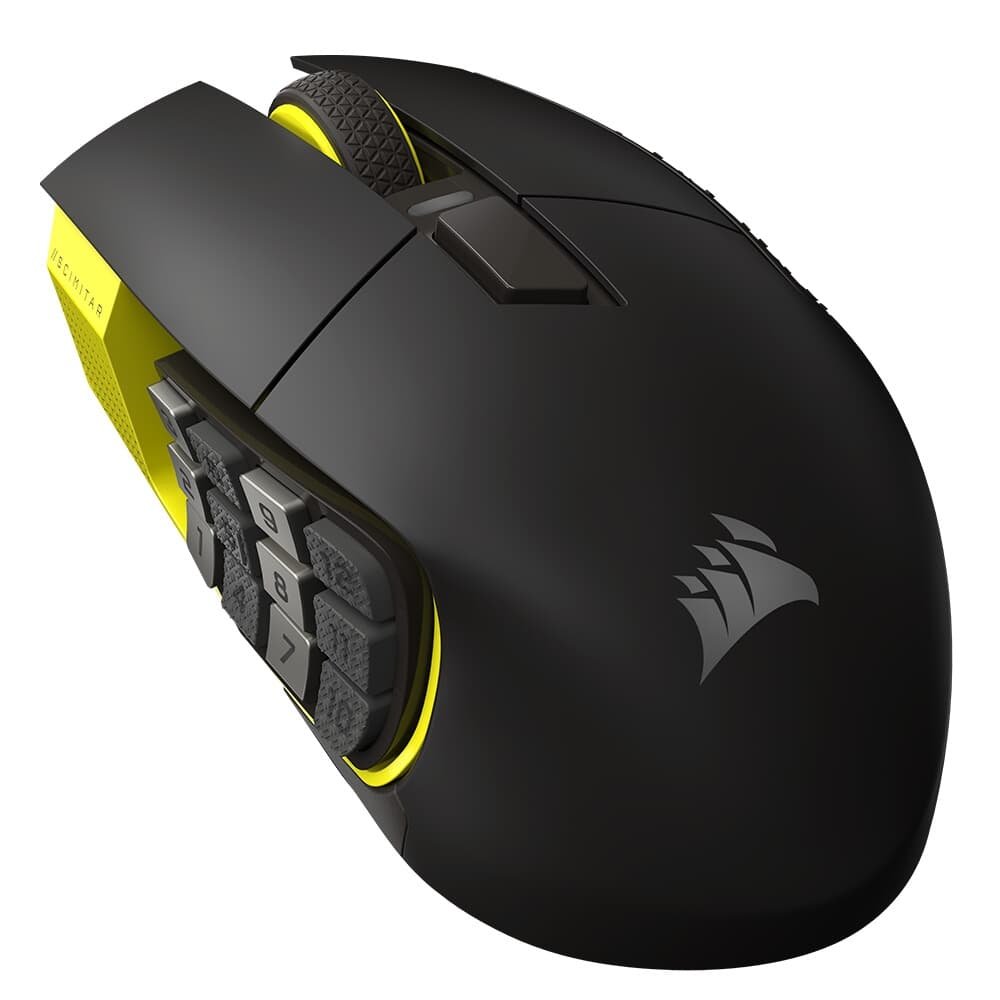 Corsair SCIMITAR ELITE SE Preto e Amarelo Sem Fio CH-9314415-WW