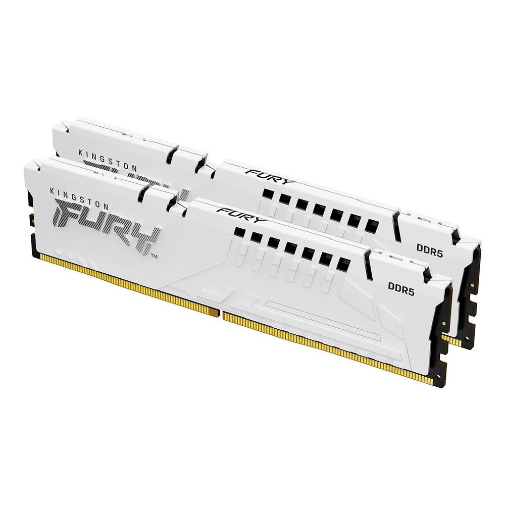 Kingston Fury Beast Expo 32GB (2x16GB) DDR5 6000MHz CL30 Branco UDIMM KF560C30BWEK2-32