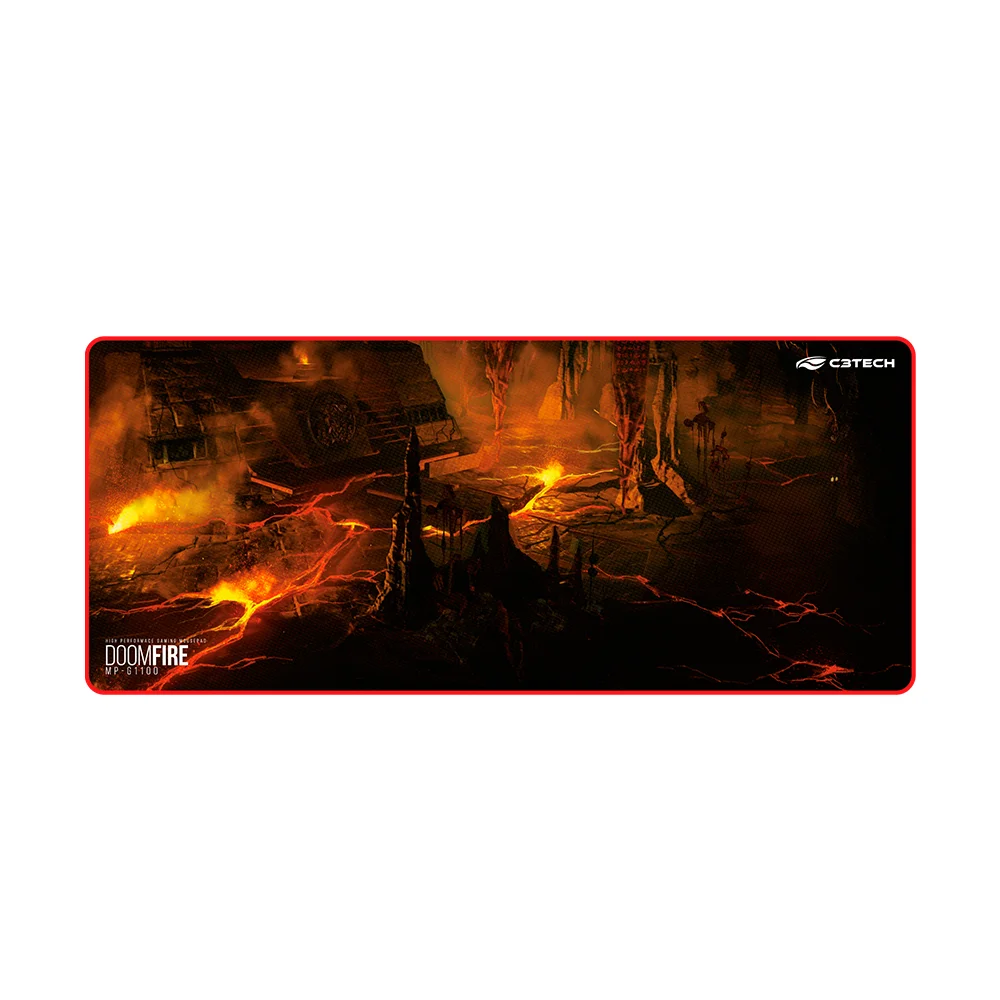 C3tech Doom Fire 700x300mm Preto MP-G1100