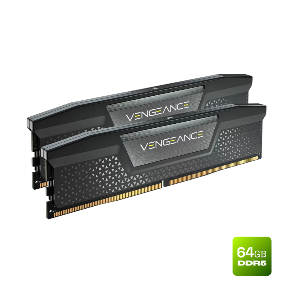 Corsair Vengeance 64GB (2x32GB) DDR5 6400MHz CL32 Preta UDIMM CMK64GX5M2B6400C32