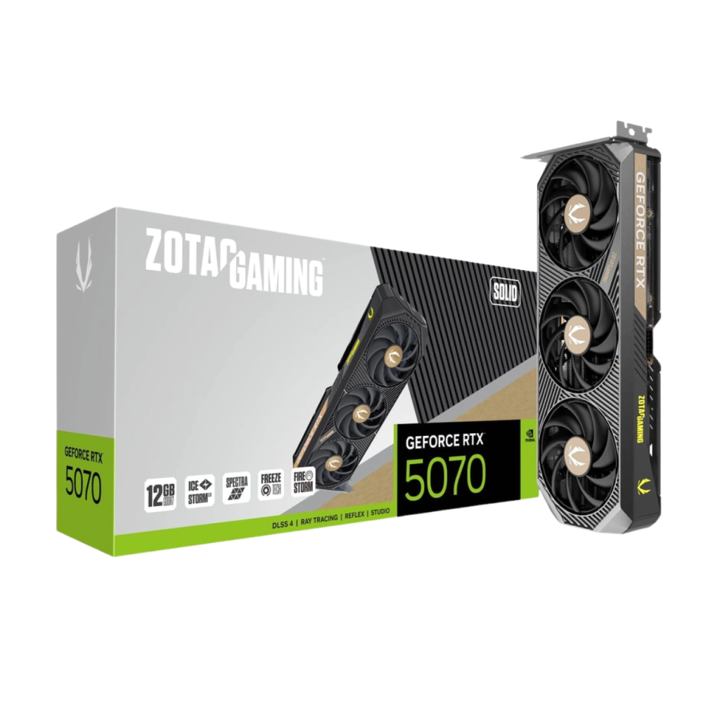 ZOTAC GAMING GeForce RTX 5070 Solid OC 12GB GDDR7 192-bit