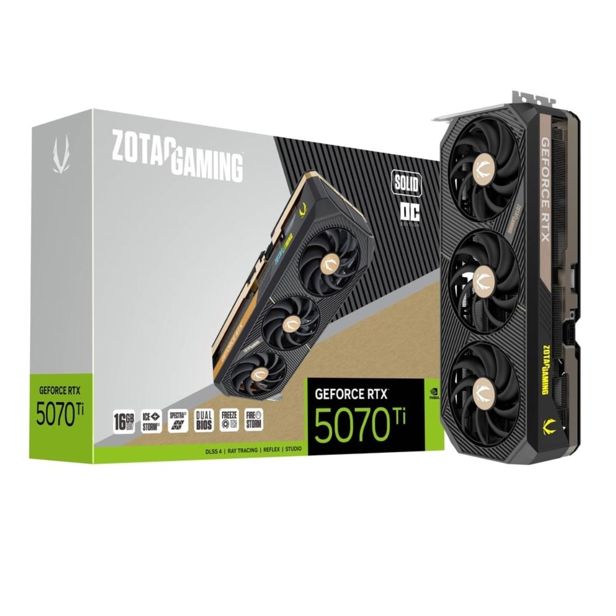 ZOTAC Gaming GeForce RTX 5070 Ti SOLID SFF OC 16GB GDDR7 256-bit
