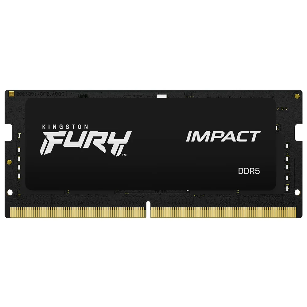Kingston Fury Impact 16GB (1x16GB) DDR5 6400MHz CL38 Preto SODIMM KF564S38IB-16