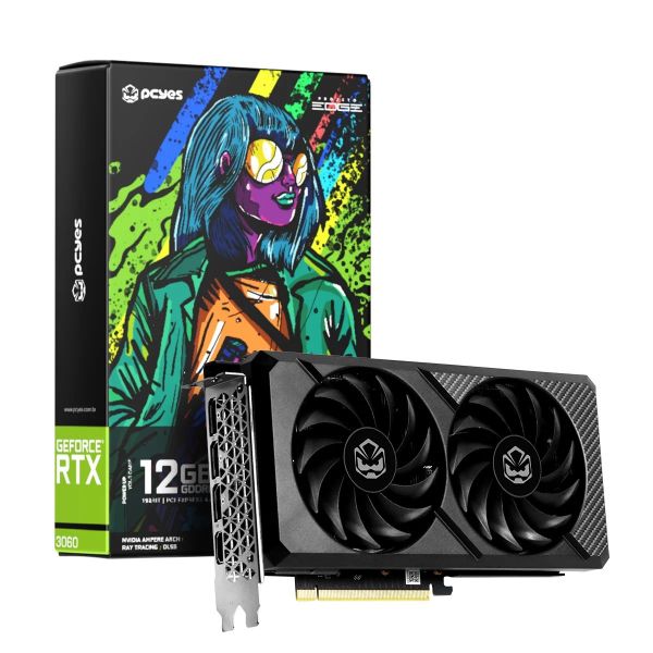 PCYES GeForce RTX 3060 Projeto Edge 12GB GDDR6 192-bit
