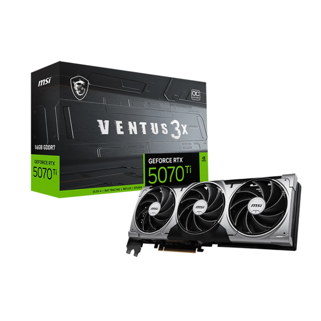MSI GeForce RTX 5070 Ti 16G VENTUS 3X OC EDITION 256-bit GDDR7