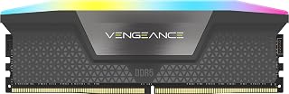 Corsair Vengeance RGB 32GB (1x32GB) DDR5 5600MHz CL40 Cinza RGB UDIMM CMH32GX5M1B5600Z40