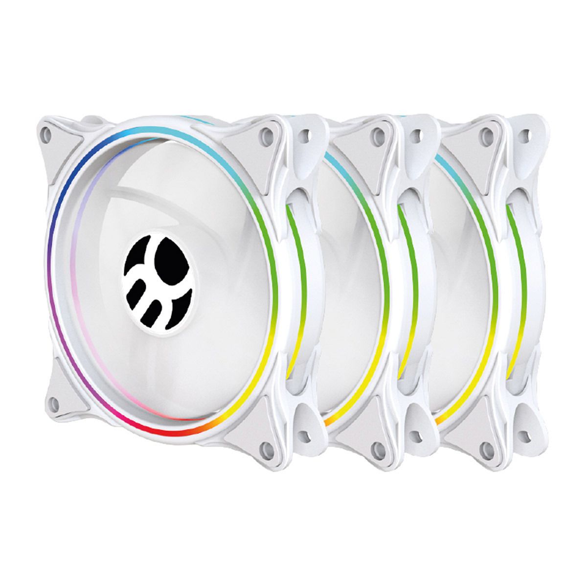 Bluecase BFKARGB06WBX 120mm ARGB Branco Kit 3 Fans BFKARGB06WBX
