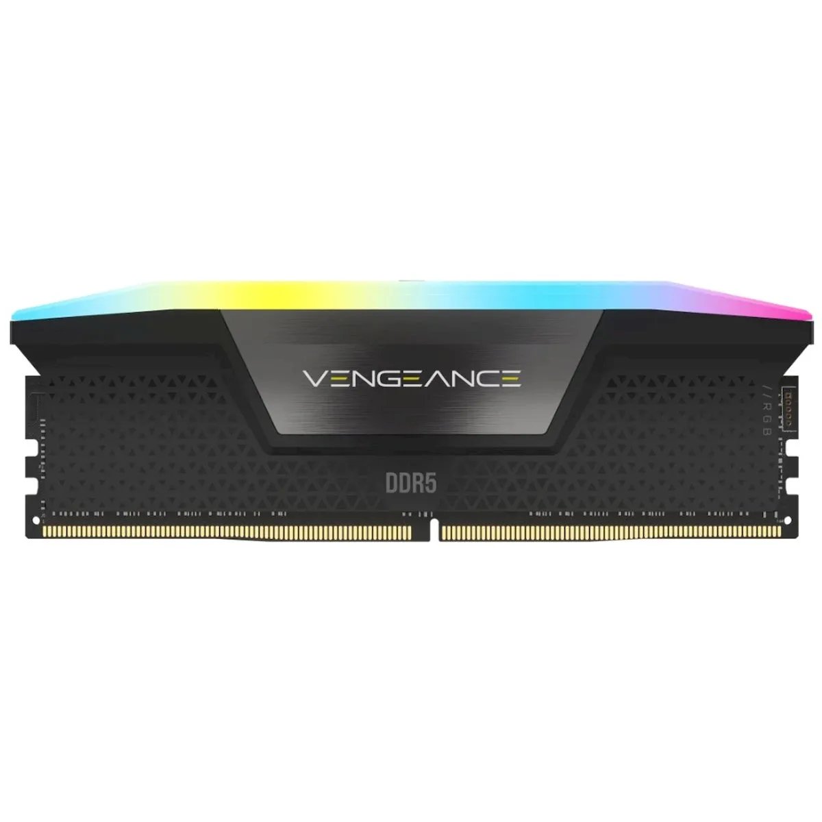 Corsair Vengeance RGB 16GB (1x16GB) DDR5 6000MHz CL36 Preto RGB UDIMM CMH16GX5M1E6000Z36