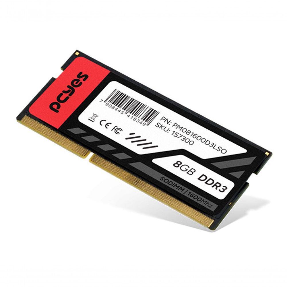 PCYES 8GB (1x8GB) DDR3L 1600MHz CL11 SODIMM PM081600D3LSO