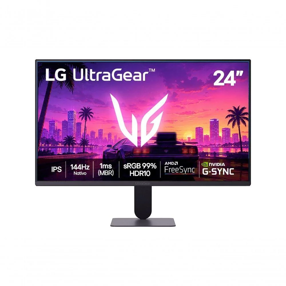 LG UltraGear 24" Preto 24G411B-B
