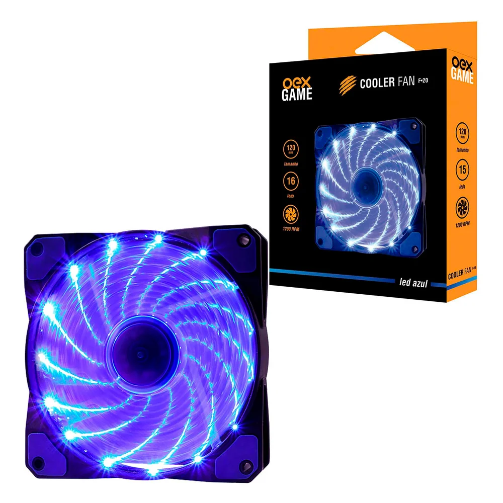 OEX F20 120mm LED Azul