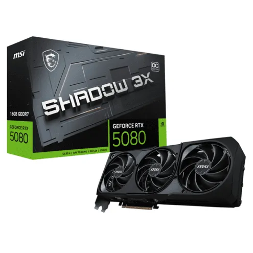 MSI GeForce RTX 5080 16G SHADOW 3X OC GDDR7