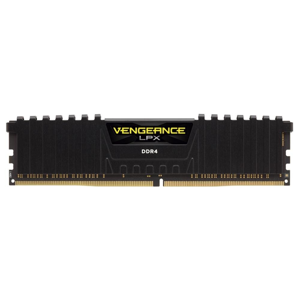 Corsair Vengeance LPX 16GB (1x16GB) DDR4 2666MHz CL16 Preto UDIMM CMK16GX4M1A2666C16