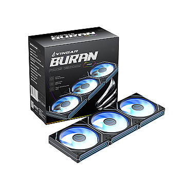 Vingar VT-VG-SX 120mm ARGB Branco Transparente Kit 3 Fans VT-VG-SX_F317