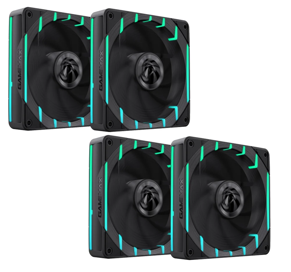 Gamemax Tornado T12 120mm ARGB Preto Kit 4 Fans