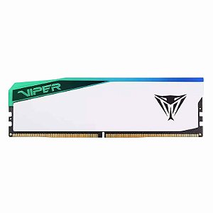 Patriot Viper Elite 5 RGB 32GB (1x32GB) DDR5 6000MHz CL30 Branca RGB UDIMM PVER532G60C30W