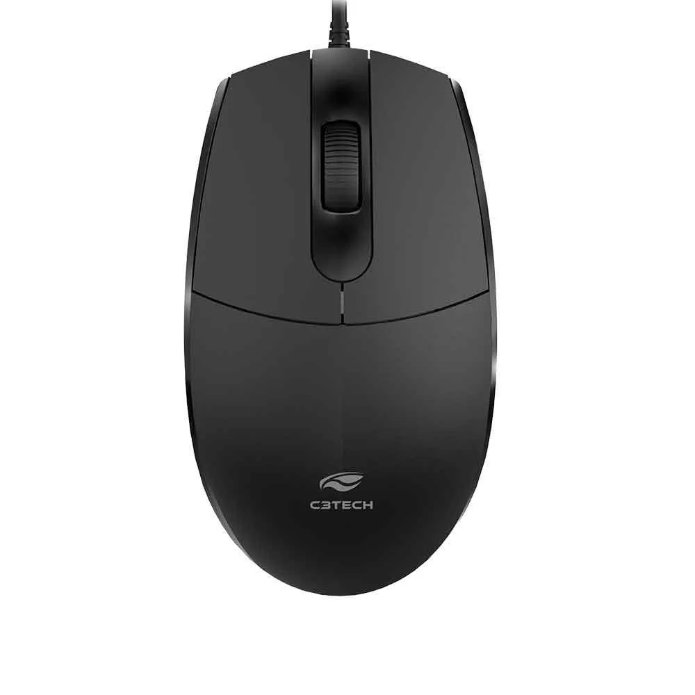 C3Tech Preto Com Fio MS-29BK