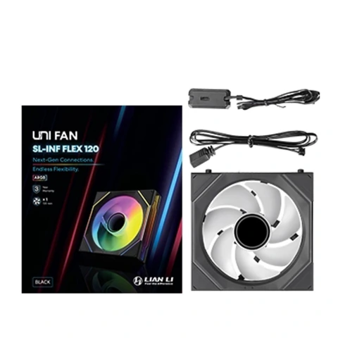 Lian Li UNI FAN SL-INF FLEX Wireless 120mm ARGB Preto 12SLIN1F1B