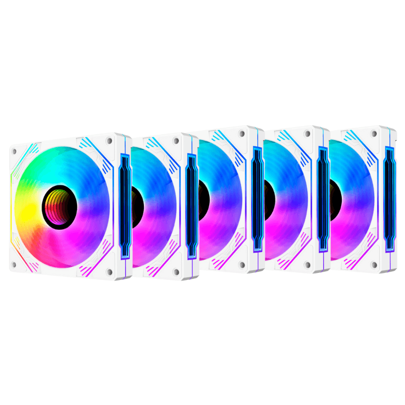 Hayom FC1309 120mm RGB Branco Kit 6 Fans FC1309