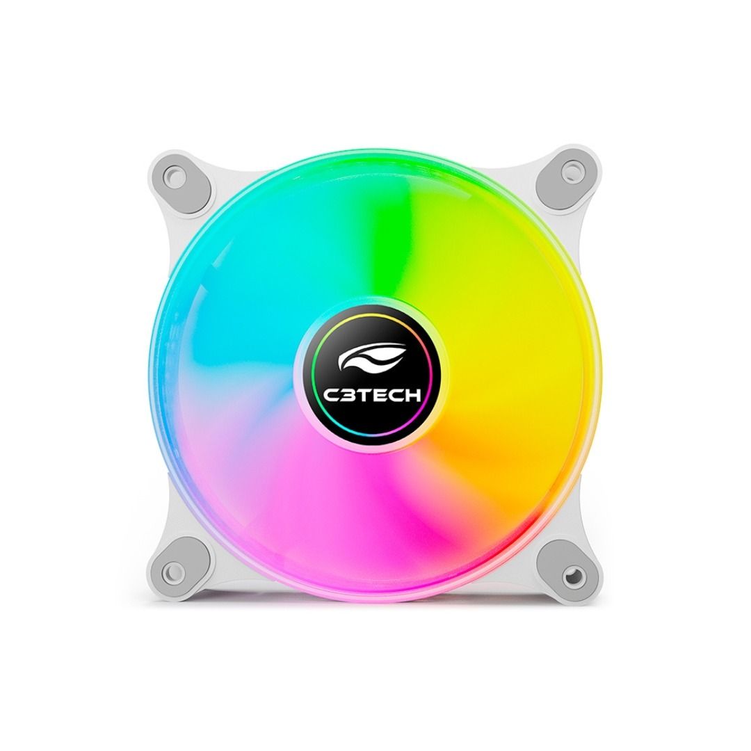 C3Tech F9-L160WH 120mm RGB Branco F9-L160WH