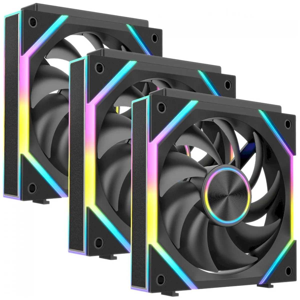 SuperFrame Pulse 120mm ARGB Preto Kit 3 Fans SF-FN-PSK12AB