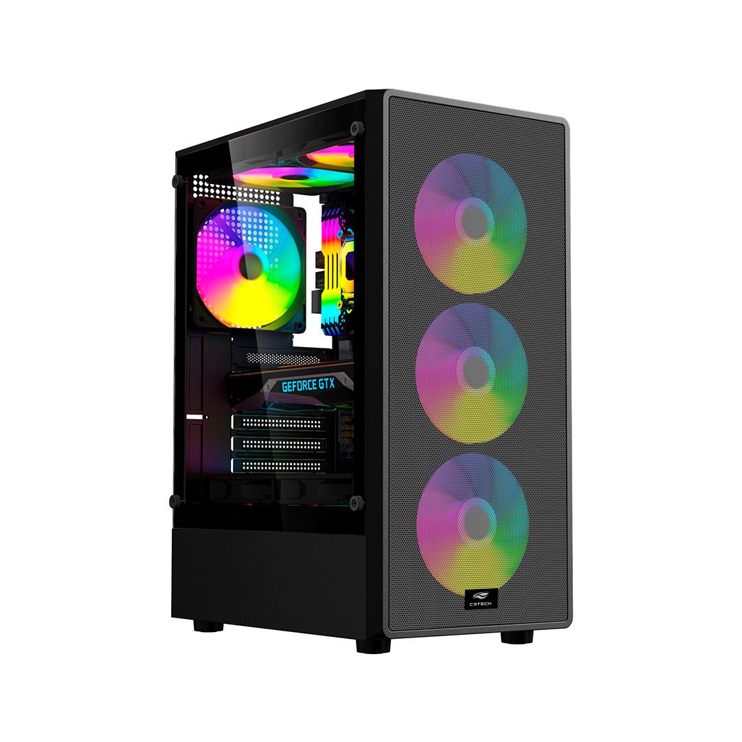 C3Tech MT-G130BK Sem Fans Preto