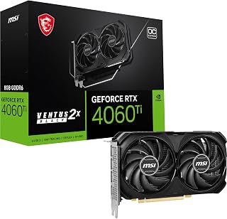 MSI GeForce RTX 4060 Ti VENTUS 2X OC 8GB GDDR6 128-bit