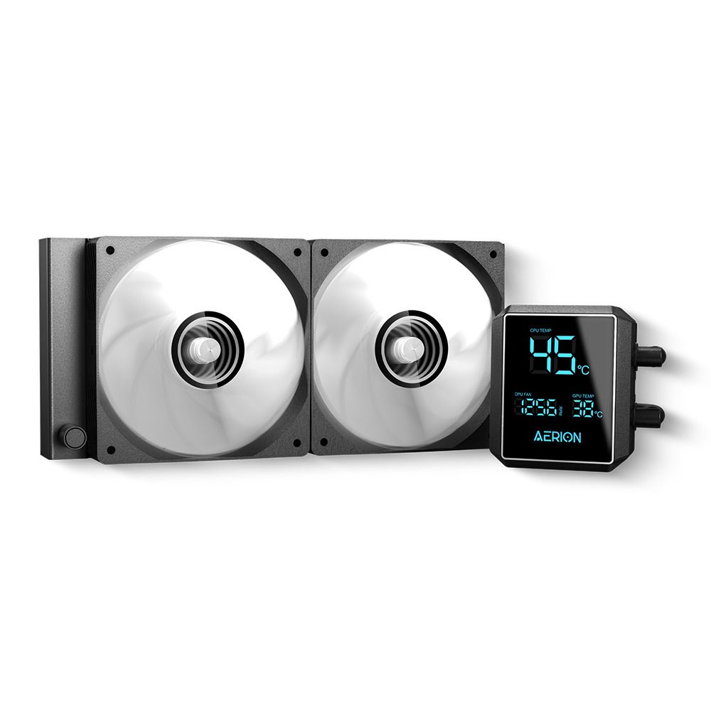 Aerion Aeris 240mm ARGB C/ Display 240mm Preto WAT200