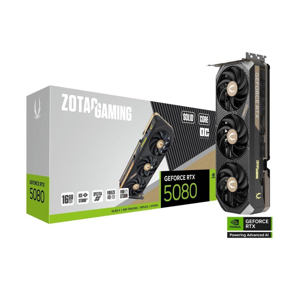 ZOTAC Gaming GeForce RTX 5080 Solid Core OC 16GB GDDR7 (ZT-B50800J2-10A)