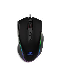 C3Tech FURY MG-520 Preto Com Fio MG-520BK